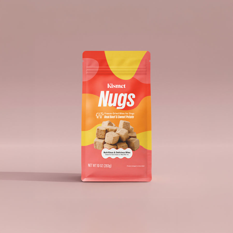 Beef and Sweet Potato Freeze-Dried Nugs, 10oz Bag