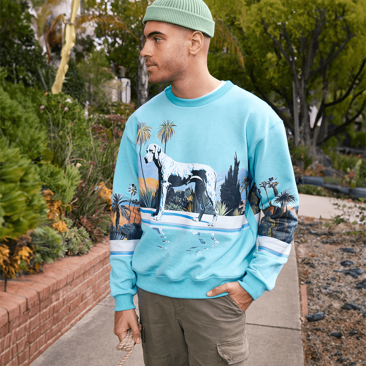 Portrait of a Dane Crewneck Sweatshirt