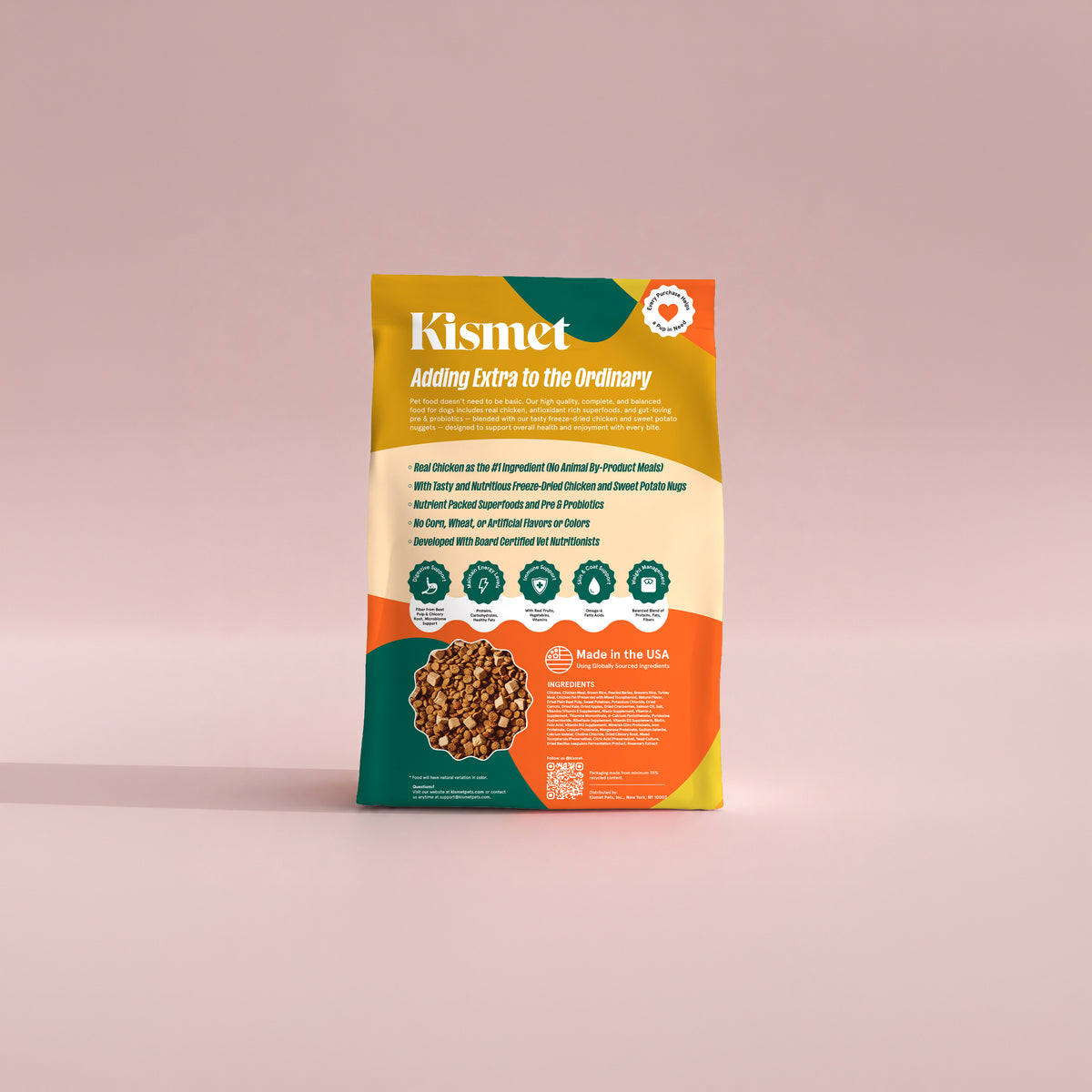 Chicken & Barley Dog Food for Digestive Health, with Live Probiotics (Partner Perk)