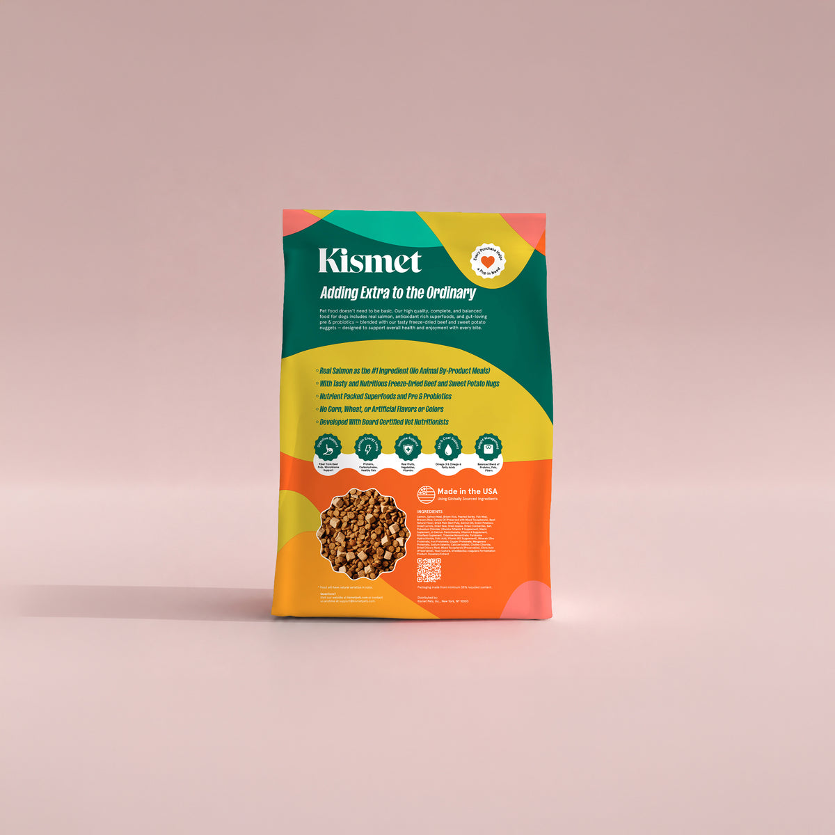 Salmon & Brown Rice Dog Food (Chicken-Free) for Sensitive Stomachs & Skin, with Live Probiotics (Partner Perk)