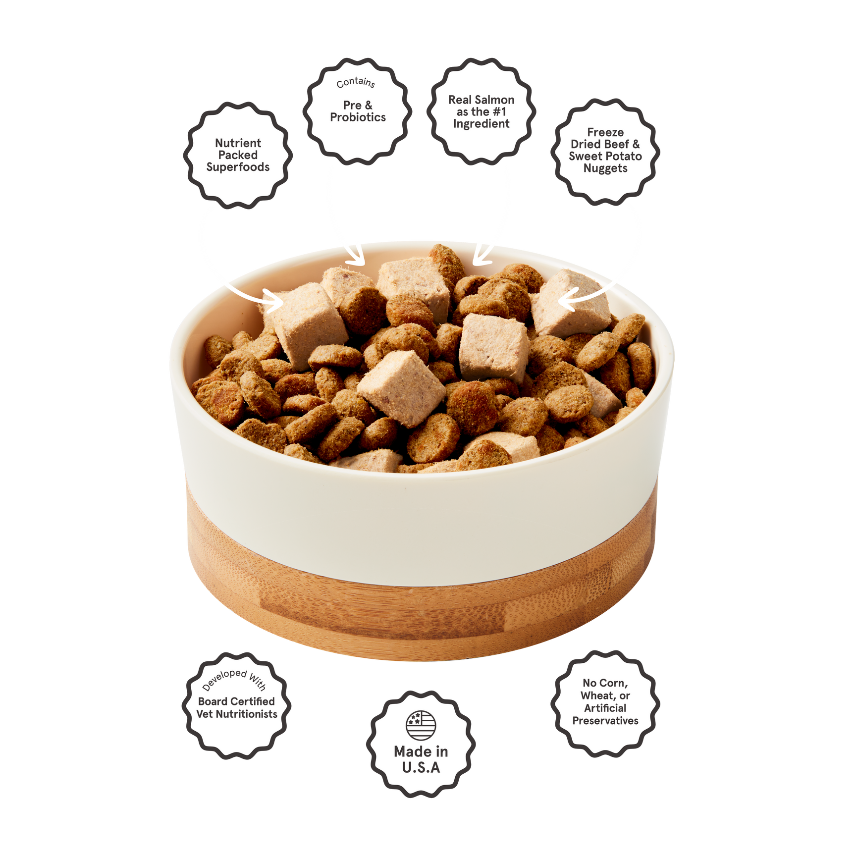 Salmon & Brown Rice Recipe With Nutritious Freeze-Dried Nugs (Partner Perk)