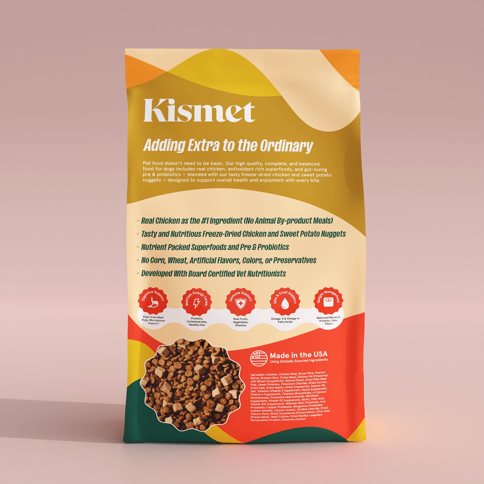 Chicken & Barley Recipe With Nutritious Freeze-Dried Nugs